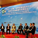 Dr James Stoxen DC with the Expert Discussion Panel at The 2012 Shanghai World Congress on Anti-Aging Medicine.